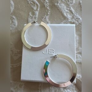 Jenny Bird Silver Hoop Earrings